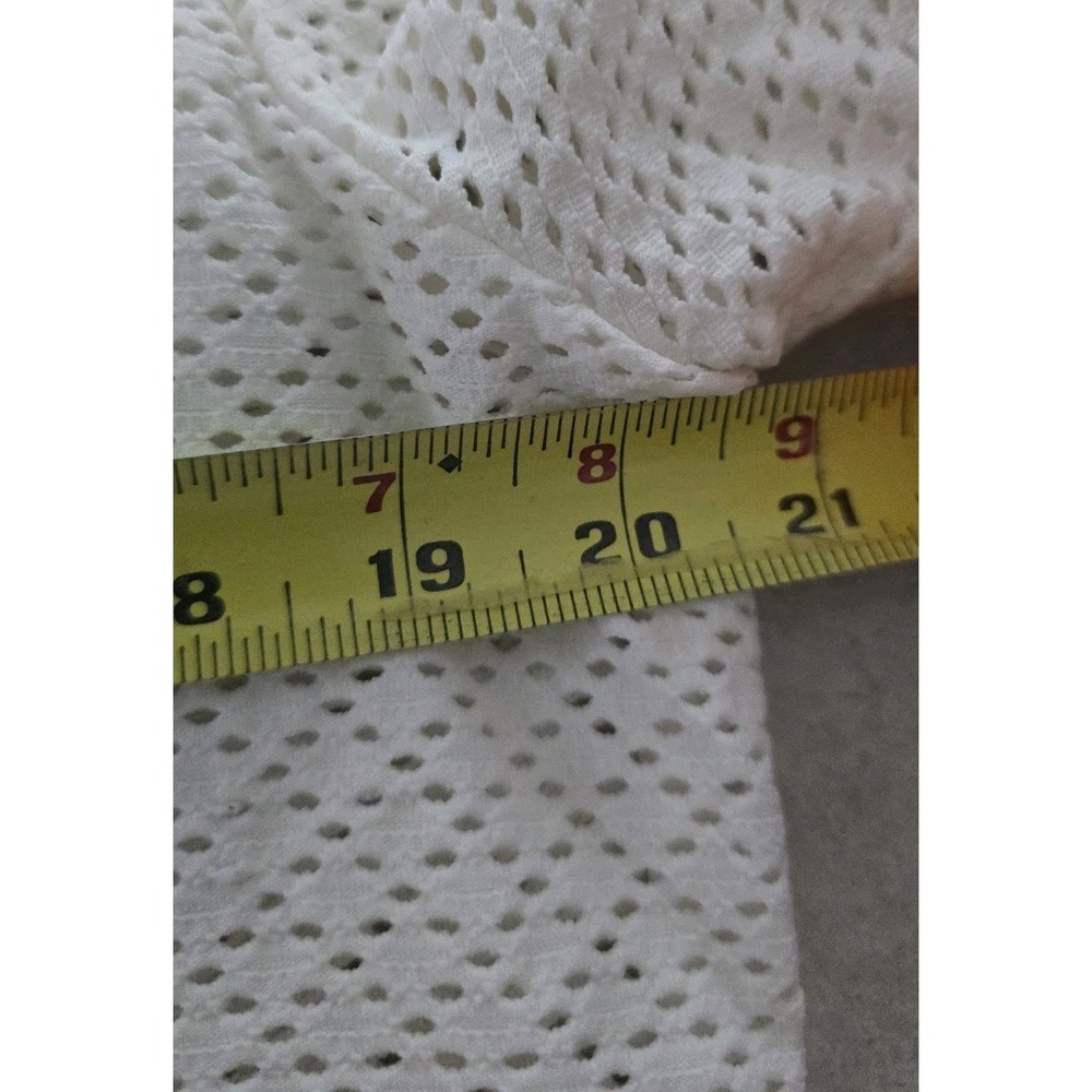 Tory Burch 70s Retro-Sporty Preppy Quiet Luxury Old Money Eyelet Preppy Top SZ L - Picture 10 of 12